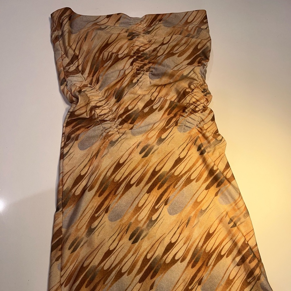 KNWLS Beige Skinn Minidress